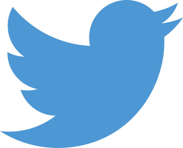 Twitter logo blue