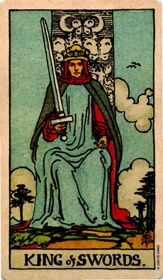 1月26日壬寅日のカード「ソードキング」正位置