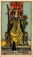 9月1日(火)庚辰日の占い QUEEN of WANDS. 「ワンド女王」正位置