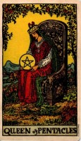 1月17日(日)戊戌日の占い QUEEN of PENTACLES. 「ペンタクル 女王」正位置