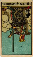12月22日(木)戊寅日の占い QUEEN of SWORDS. 「ソード クイーン」逆位置