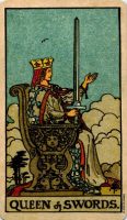 2月17日(金)乙亥日の占い QUEEN of SWORDS. 「ソード クイーン」正位置